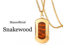 Load image into Gallery viewer, Snakewood Square Pendant