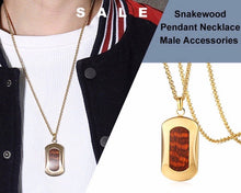Load image into Gallery viewer, Snakewood Square Pendant